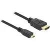 Image de Delock HDMI (Typ A)   micro HDMI (Typ D) (2 m), Câble vidéo, Noir