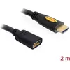 Image de Delock Câble High Speed HDMI avec extension Ethernet (2 m), Câble vidéo, Noir