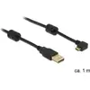 Image de Delock USB-A - USB micro-B coudé 270 (1 m, USB 2.0), Câble USB