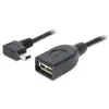 Image de Delock USB mini-A - USB-A, coudé, OTG (0.50 m, USB 2.0), Câble USB