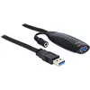 Image de Delock Câble d'extension USB 3.0 actif (10 m, USB 3.2 Gen 1), Câble USB