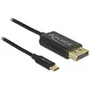 Image de Delock DisplayPort   USB Typ C (2 m), Câble vidéo, Noir