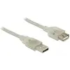 Image de Delock USB A   USB A (1 m, USB 2.0), Câble USB