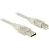 Image de Delock USB-A à USB-B (3 m, USB 2.0), Câble USB