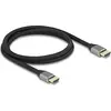 Image de Delock HDMI   HDMI (1 m), Câble vidéo, Gris, Noir