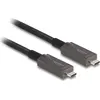 Image de Delock Câble optique actif USB-C  vidéo + données + PD 5 m (5 m, USB 2.0, USB 3.2 Gen 2, 60 W), Câble USB