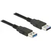 Image de Delock USB-A - USB-A (3 m, USB 3.2 Gen 1, 4.50 W), Câble USB