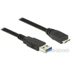 Image de Delock 85074 Kabel USB 3.0 Type-A male > USB 3.0 Type Micro-B male 2,0 m zwart
