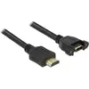 Image de Delock HDMI (Typ A)   HDMI (Typ A) (1 m), Câble vidéo, Noir