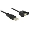 Image de Delock USB A - USB A (1 m, USB 2.0, 2.50 W), Câble USB