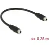 Image de Delock Câble audio à encastrer jack 3,5 mm - jack 3,5 mm 25 cm (0.25 m, Câble AUX), Câble audio