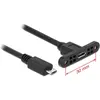Image de Delock Micro-USB B - Micro-USB B (0.25 m, USB 2.0), Câble USB