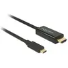 Image de Delock USB Typ C   HDMI (Typ A) (2 m), Câble vidéo, Noir