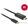 Image de Delock 85259 Kabel USB Type-C male > HDMI male (DP Alt Mode) 4K 30 Hz 2 m zwart