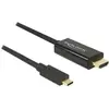 Image de Delock Thunderbolt 3 USB Typ C   HDMI (Typ A) (3 m), Câble vidéo, Noir
