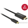 Image de Delock 85292 Kabel USB Type-C male > HDMI male (DP Alt Mode) 4K 60 Hz 3 m zwart