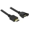 Image de Delock HDMI (Typ A)   HDMI (Typ A) (0.50 m), Câble vidéo, Noir