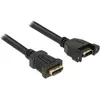 Image de Delock HDMI (Typ A)   HDMI (Typ A) (1 m), Câble vidéo, Noir