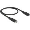 Image de Delock SuperSpeed USB-C homme - femme (2 m, USB 3.2 Gen 2, 60 W), Câble USB