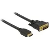 Image de Delock DVI HDMI (Typ A)   DVI HDMI (Typ A) (3 m), Câble vidéo, Noir
