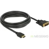 Image de Delock 85655 HDMI naar DVI 24+1 kabel bidirectioneel 3 m