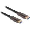 Image de Delock Câble optique HDMI actif avec armure métallique 8K 6 (20 m), Câble vidéo, Noir