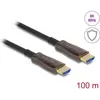 Image de Delock Câble optique HDMI actif avec armure métallique 8K 6 (100 m), Câble vidéo