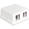 Image de Delock Boîtier monté en surface Keystone, Serveur : accessoires, Blanc