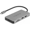 Image de Delock Station d'accueil USB Type-C  4K (USB-C, 2 ports), Station d'accueil + hub USB, Argent