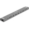 Image de Delock USB Type-C  Slim Dockingstation 4K (USB-C, 7 ports), Station d’accueil + hub USB, Noir, Gris