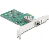 Image de Delock Carte PCI Express x1 vers 1 slot SFP 100Base-FX RTL (Mini PCI Express, PCIe), Carte réseau, Gris, Vert
