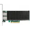 Image de Delock Carte PCI Express x8 2 x RJ45 10 Gigabit LAN X540 (PCI-E x8), Carte réseau, Argent
