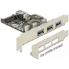 Image de Delock PCIe USB 3.0 3x externe 1x interne LP SATA Power VIA, Contrôleur SATA
