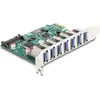 Image de Delock Carte PCI Express x1 vers 7 x USB externe 5 Gbps type A femelle, Contrôleur SATA