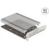 Image de Delock Carte PCIe x16 vers 4x interne NVMe M.2 Key M, Contrôleur mémoire