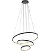Image de Just Light, Suspension, CERCHI LED Pendelleuchte Warmweiss 45W schwarz 15070-18