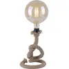 Image de Leuchten Direkt, Lampe de table, Just Light ROPE 15480-18 Tischlampe E27 Schwarz (E27)