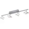 Image de Leuchten Direkt, Applique + plafonnier, Plafonnier LED 12084-55 couleur acier, 18 W, 2240 lm, CCT, RGB, Smart Home (2240 lm)