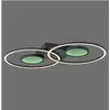 Image de Just Light, Plafonnier, TUNEL LED Deckenleuchte CCT Dimmbar 35,8W 2-fach schwarz 15160-18