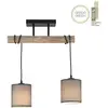 Image de Just Light, Plafonnier, GERDA TRIBU Deckenleuchte E27 max.max. 10W 2-fach taupe 15782-29 (E27)