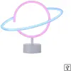 Image de Just Light, Plafonnier, NEON-SATURN LED Neon-LED-Bild Pink,blau 1W multicolor 85029-70
