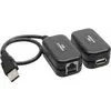 Image de InLine Rallonge USB, jusqu'à 60m via câble réseau RJ45 cat. 5e (RJ45, USB), Adaptateur réseau, Noir