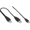 Image de InLine Câble USB Mini-Y (1 m, USB 2.0), Câble USB