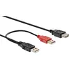 Image de InLine Câble de connexion en Y USB 2.0 (0.20 m, USB 2.0), Câble USB