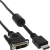 Image de InLine HDMI (Typ A)   DVI (1.50 m), Câble vidéo, Noir