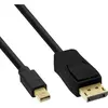 Image de InLine DisplayPort   Mini DisplayPort (0.30 m), Câble vidéo, Noir