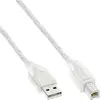 Image de InLine USB A   USB B (0.30 m, USB 2.0), Câble USB