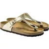 Image de Birkenstock, Femmes, Sandales, Gizeh Birko-Flor étroit, Or, (36)