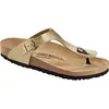 Image de Birkenstock, Femmes, Sandales, Gizeh Birko-Flor Étroit, Or, (38)