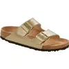 Image de Birkenstock, Femmes, Sandales, Arizona Birko-Flor Étroit, Or, (38)